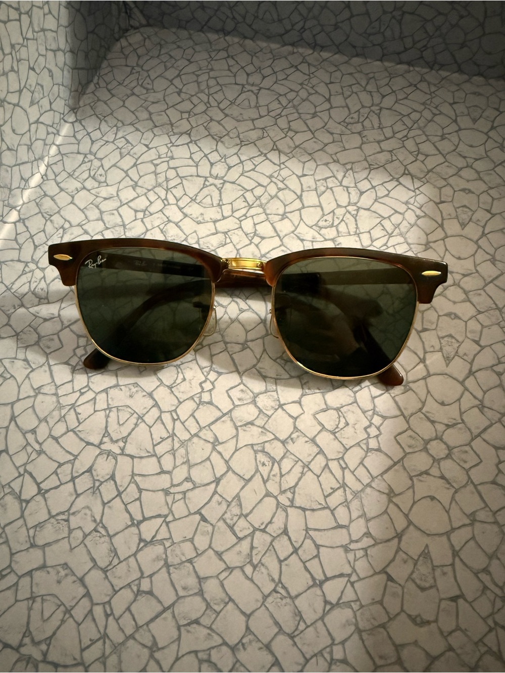 Ray-Ban Clubmaster Sunglasses in Brown and Green